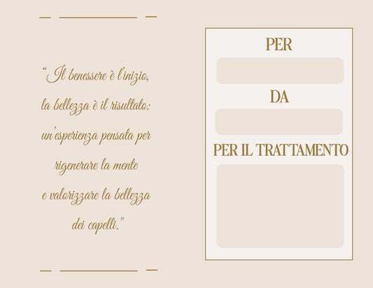 Carta regalo / Spendibile nel nostro salone